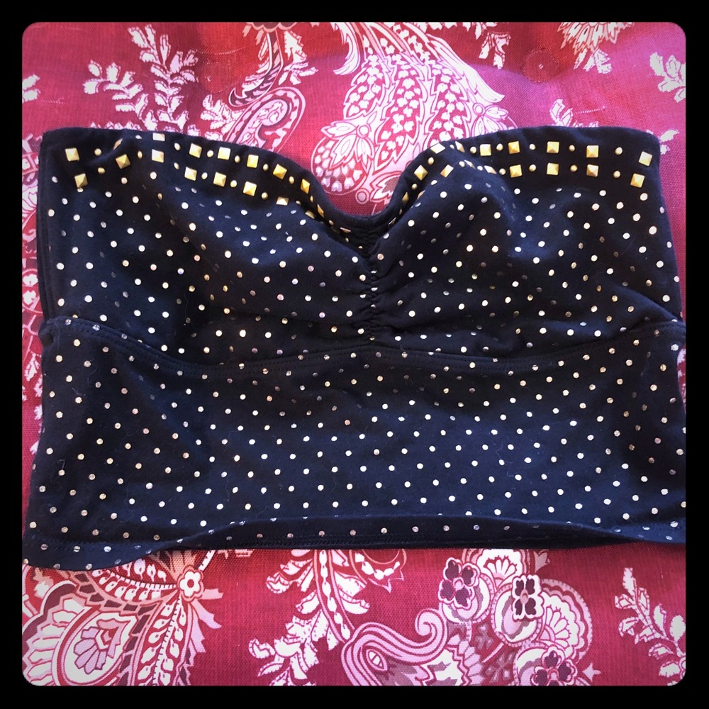 Victoria’s Secret Pink Gold Studded Bandeau, Small